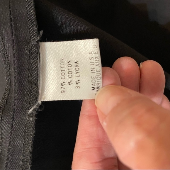 Theory Black pencil Skirt Basic Straight Front Slit Skirt Business Wear Size 8 - Picture 7 of 7